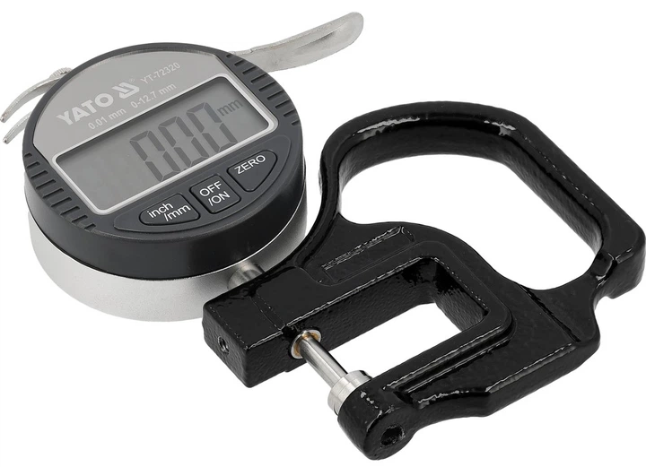 Товщиномір Yato YT-72320 годинниковий 12.7 мм / 0.01 мм (5906083122385) - зображення 3