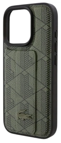 Панель Lacoste для iPhone 16 Pro max Grip Stand Mono Khaki (LCHCP16XGSPBSB) - зображення 6