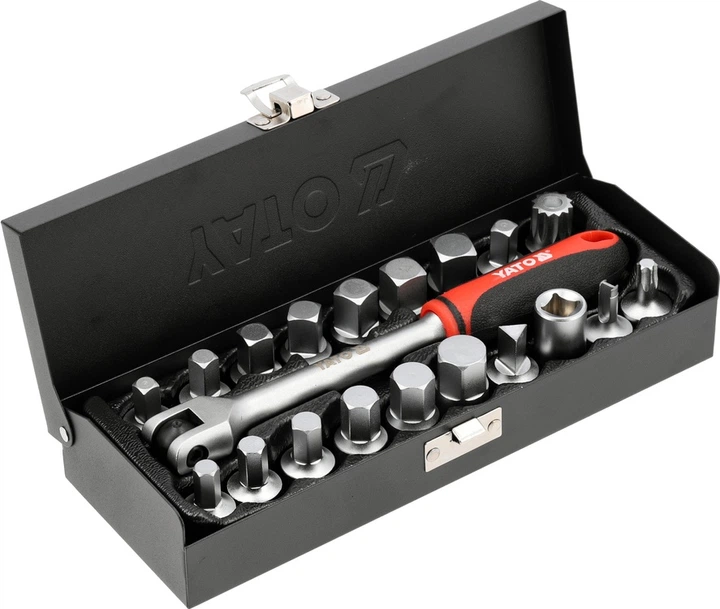 Набір ключів Yato для зливної пробки масляного піддону 3/8" YT-05992 20 шт (5906083125683) - зображення 2