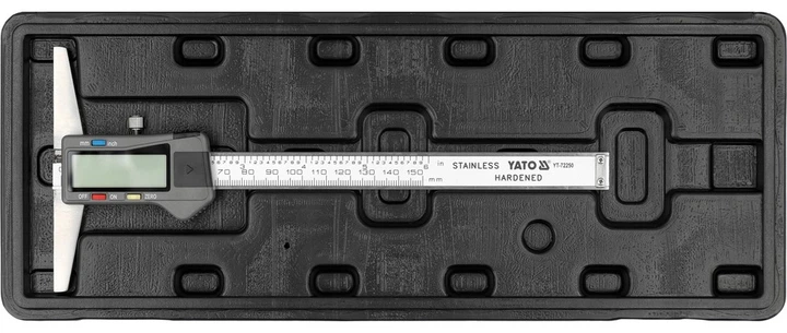 Електронний глибиномір Yato YT‑72250 150 мм (5906083122286) - зображення 4
