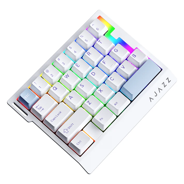 Магнітна ігрова клавіатураAJAZZ AK029 / Дротова / 29% / Magnetic Rice Switch / White / Білий - Фото 2 Магнітна ігрова клавіатураAJAZZ AK029 / Дротова / 29% / Magnetic Rice Switch / White / Білий - изображение 2