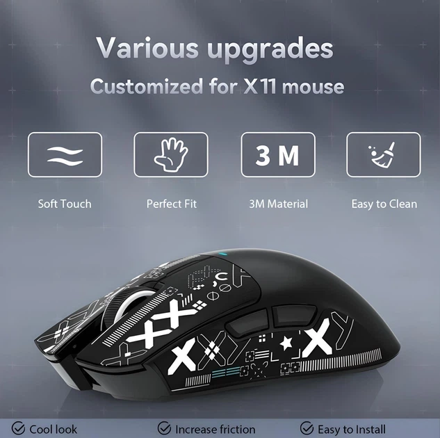 Игровая беспроводная мышь Attack Shark X11 Black - изображение 7