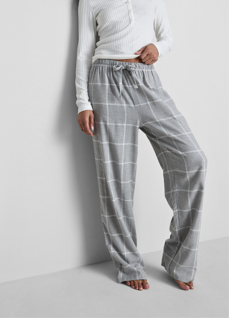 Пижамные хлопковые штаны Primark Flannel Pyjama Set XS Для дома и сна Серый (8869) - Фото 1 Пижамные хлопковые штаны Primark Flannel Pyjama Set XS Для дома и сна Серый (8869) - изображение 1