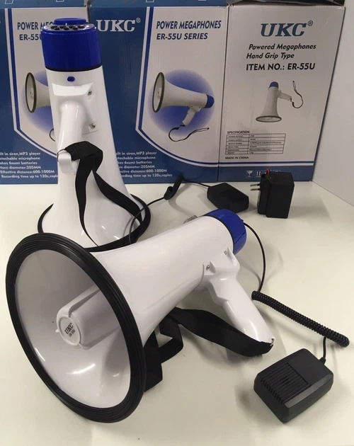 Мощный портативный громкоговоритель UKC MEGAPHONE ER-55/5076 12V (01146) - Фото 1 Мощный портативный громкоговоритель UKC MEGAPHONE ER-55/5076 12V (01146) - изображение 1