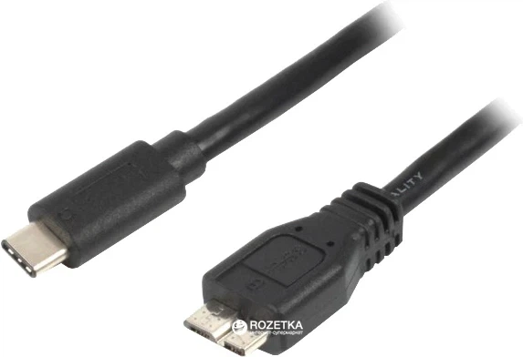 Кабель Type-C - microUSB (5P), 1 м, черный, Cablexpert (CCP-USB3-mBMCM-1M) - Фото 1 Кабель Type-C - microUSB (5P), 1 м, черный, Cablexpert (CCP-USB3-mBMCM-1M) - изображение 1