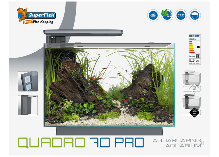 Акваріумний набір SuperFish Quadro 70 Pro White (A4052220) - изображение 4