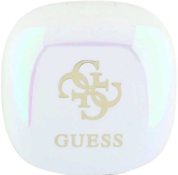 Навушники Guess Iridescent 4G Printed Logo Bluetooth 5.3 Wireless + Doc Station White (3666339343231) - зображення 2