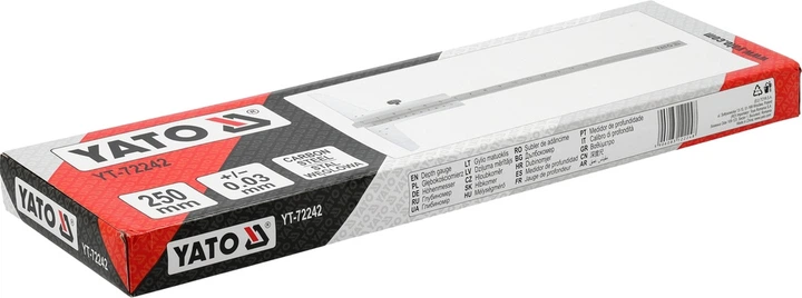 Штангенглибиномір YATO 250 мм (YT-72242) - зображення 2