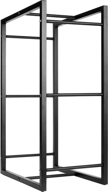 Stojak na drewno kominkowe VOREL stalowy 100 x 25 x 100 cm 33317 (5906083118494) - obraz 2