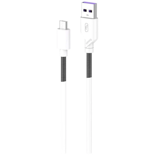 USB кабель SkyDolphin S27V Spring Anti-Brake, MicroUSB, 1.0 м., Белый - 542591 - Фото 1 USB кабель SkyDolphin S27V Spring Anti-Brake, MicroUSB, 1.0 м., Белый - 542591 - изображение 1