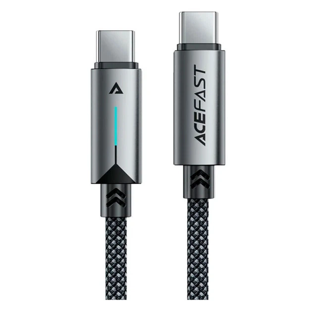 USB кабель AceFast C19-03, Type-C, 1.2 м., Чорний - 597771 - Фото 1 USB кабель AceFast C19-03, Type-C, 1.2 м., Чорний - 597771 - зображення 1