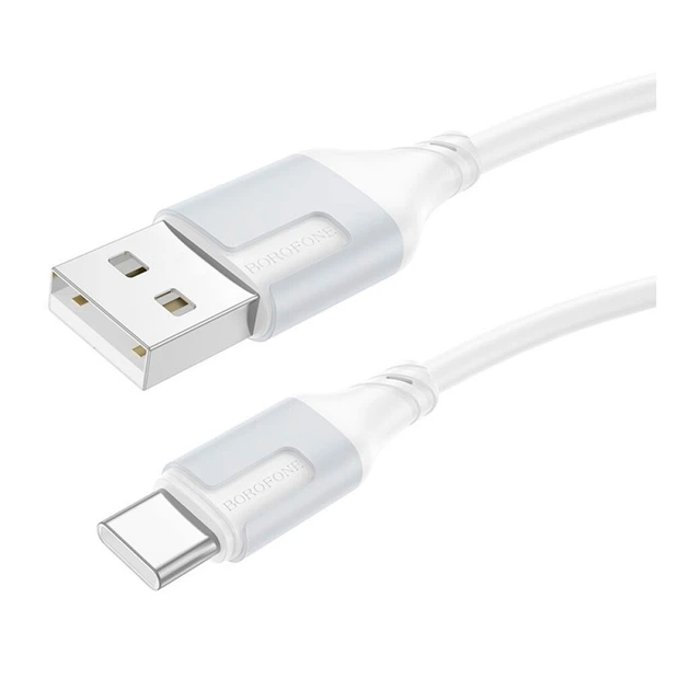 USB кабель Borofone BX101 Creator, Type-C, 1.0 м., Білий - 444516 - Фото 1 USB кабель Borofone BX101 Creator, Type-C, 1.0 м., Білий - 444516 - зображення 1