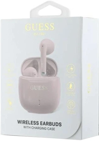 Навушники Guess Printed Classic Logo Bluetooth 5.3 Wireless + Doc Station Pink (3666339294809) - зображення 3