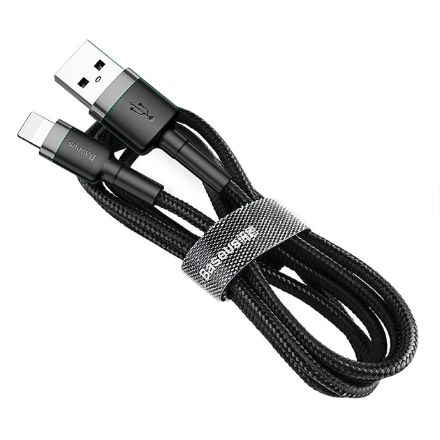 USB кабель Baseus CALKLF-BG1 Cafule Apple iPhone SE 2022 / iPhone 14 Pro Max / iPhone 14 Plus / iPhone 14 Pro / iPhone 14 / iPhone 13 Pro / iPhone 13 Mini / iPhone 13 / iPhone 13 Pro Max / iPhone 12 Mini / iPhone 12 Pro Max, Lightning, 1.0 м., - 299461 - Фото 4 USB кабель Baseus CALKLF-BG1 Cafule Apple iPhone SE 2022 / iPhone 14 Pro Max / iPhone 14 Plus / iPhone 14 Pro / iPhone 14 / iPhone 13 Pro / iPhone 13 Mini / iPhone 13 / iPhone 13 Pro Max / iPhone 12 Mini / iPhone 12 Pro Max, Lightning, 1.0 м., - 299461 - зображення 4