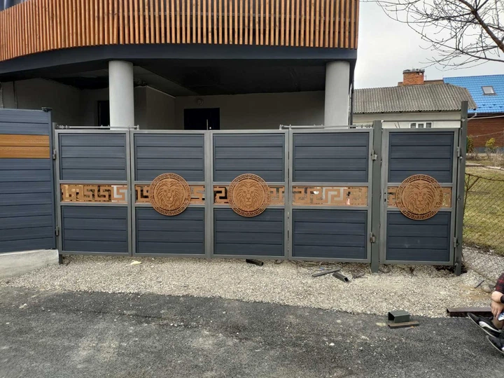 Механизм/Фурнитура BFG Indi(Bi-Folding Gate) для открывания наружу дву-складных ворот типа гармошка/книжка - изображение 3