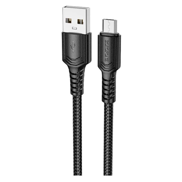 USB кабель Borofone BX116, MicroUSB, 1.0 м., Белый - 590398 - Фото 1 USB кабель Borofone BX116, MicroUSB, 1.0 м., Белый - 590398 - изображение 1