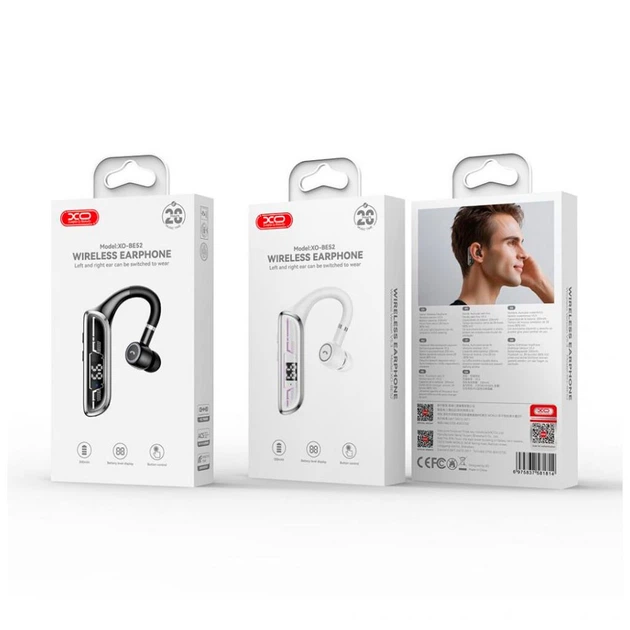 Bluetooth-гарнитура XO BE52, Моно, Черный - 577621 - Фото 3 Bluetooth-гарнитура XO BE52, Моно, Черный - 577621 - изображение 3