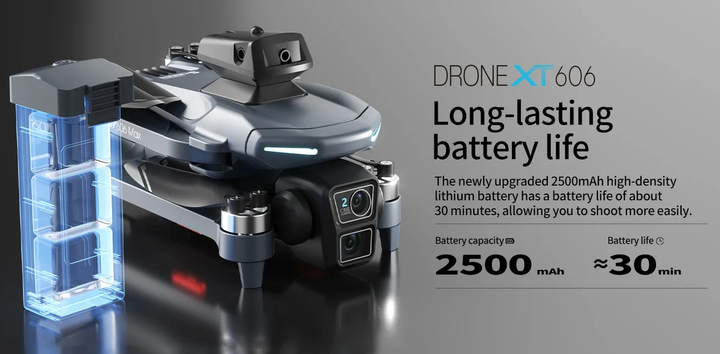 Квадрокоптер XT606 MAX с пультом и экраном GPS 4K FPV до 3 км - изображение 4