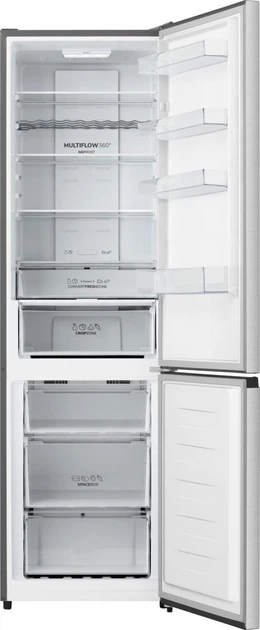 Холодильник Gorenje з нижньою морозильною камерою, 200х60х60 см, 2 двері, об'єм 238(98) л, клас енергоспоживання А+, NF+, зона сві (629351) - зображення 3