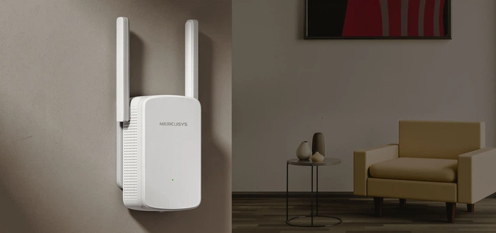 Расширитель покрытия WiFi MERCUSYS ME12 N300 - Фото 2 Расширитель покрытия WiFi MERCUSYS ME12 N300 - изображение 2