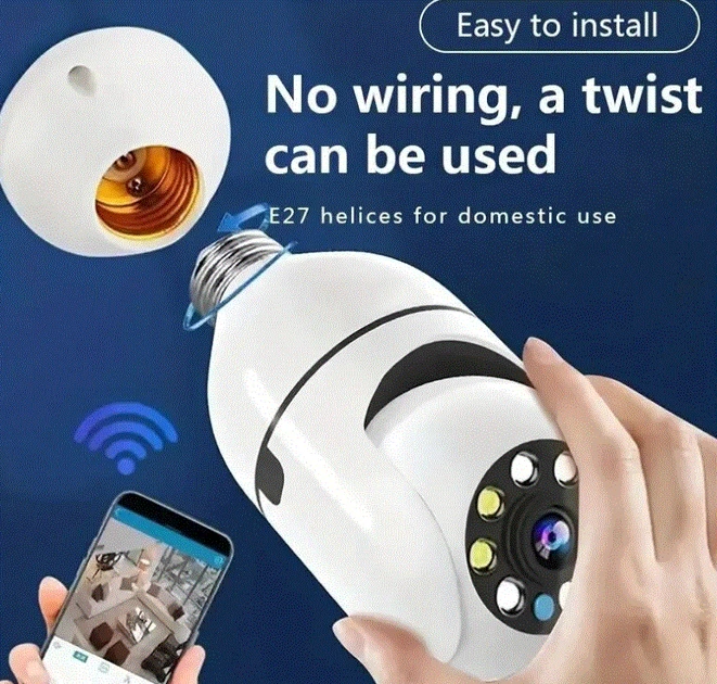 Поворотная WiFi камера в виде лампочки - изображение 2