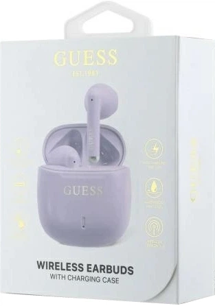 Навушники Guess Printed Classic Logo Bluetooth 5.3 Wireless + Doc Station Purple (3666339294816) - зображення 3