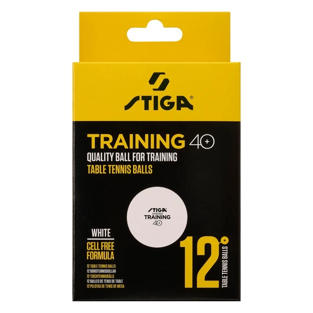 Мячик для настольного тенниса Stiga Training ABS 12 шт (1110-2610-12) (931159) - изображение 2