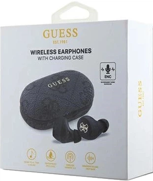 Навушники Guess 4G Bluetooth 5.0 Wireless + Doc Station Black (3700740473887) - зображення 3