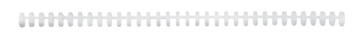 Корінці для переплетення GBS ClickBind A4 34R 12 мм 50 шт Білий (388057E) - зображення 3