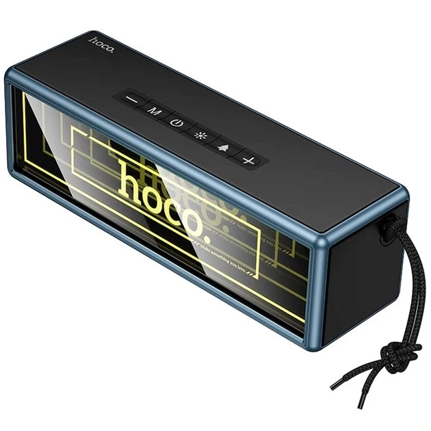 Колонка Bluetooth Hoco HC40 BT speaker Портативна Бездротова Акустика 20W, BT6.0, USB/AUX/FM/TWS, IPX4, LED-підсвітка Чорний - изображение 3