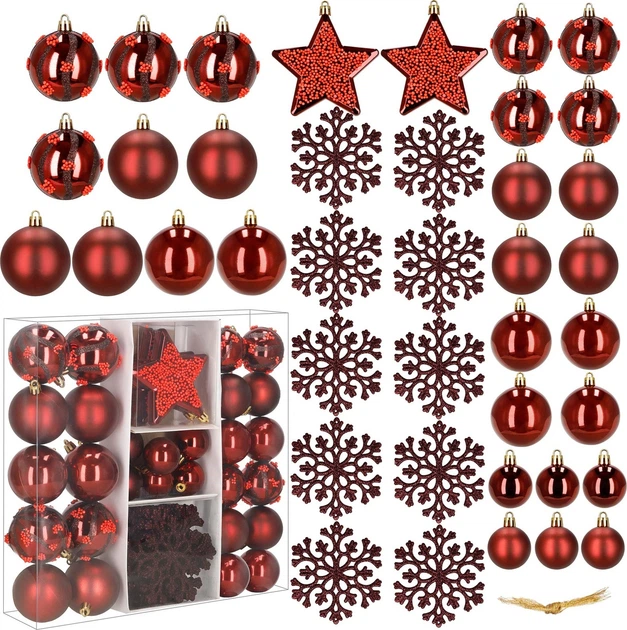 Набір ялинкових кульок Springos CA1523 3.5-10 см 40 шт (5908455303149) - зображення 2