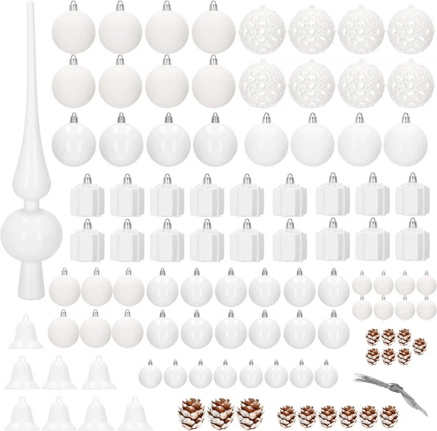 Набір ялинкових кульок Springos CA0858 4/5/6/7/19 см 101 шт (5907719424767) - зображення 2