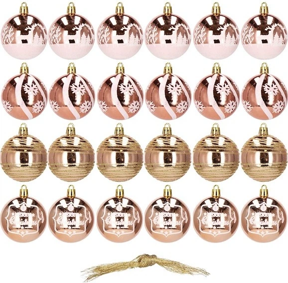 Набір ялинкових кульок Springos CA0867 6 см 24 шт (5907719424859) - зображення 2