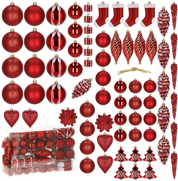 Набір ялинкових кульок Springos CA0160 4/5/6/7/8/10/13 см 72 шт (5907719411132) - зображення 2