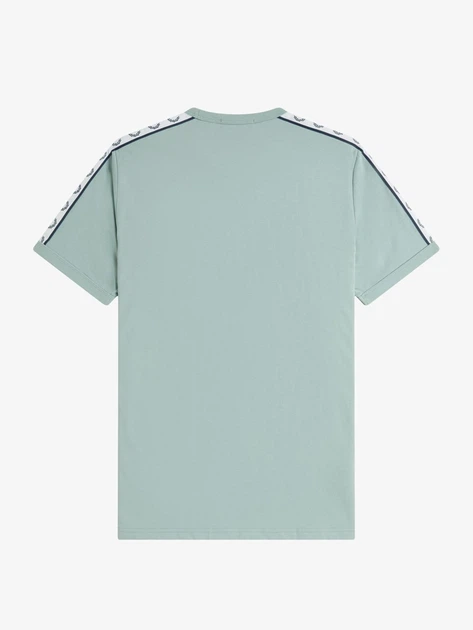 Футболка Fred Perry Taped Ringer Блакитна — розмір L - зображення 2