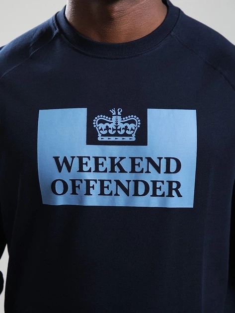 Свитшот Weekend Offender Skylar Темно-синий — розмір XL - Фото 2 Свитшот Weekend Offender Skylar Темно-синий — розмір XL - изображение 2