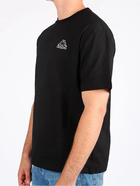 Футболка Kappa Cotton Crew Neck Чорна — розмір М - зображення 2