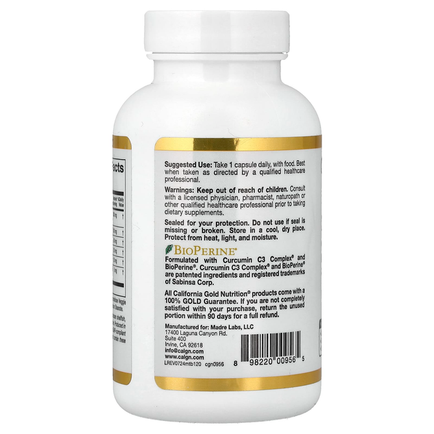 Силімариновий комплекс California GOLD Nutrition "Silymarin Complex" екстракт розторопші з кульбабою, артишоком, куркуміном C3, імбиром та BioPerine для очищення печінки, 300 мг (120 вегетаріанських капсул) - зображення 3