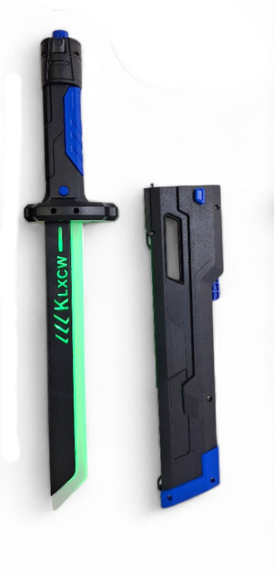 Игрушечный световой меч Джидая Sword Dazzling Light Синий, LED подсветка, искры, USB зарядка, 44 см - Фото 2 Игрушечный световой меч Джидая Sword Dazzling Light Синий, LED подсветка, искры, USB зарядка, 44 см - изображение 2
