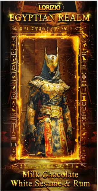 Шоколад молочный Lorizio с изюмом, жареным кунжутом и ромом "EGYPTIAN REALM" 100 г - изображение 3