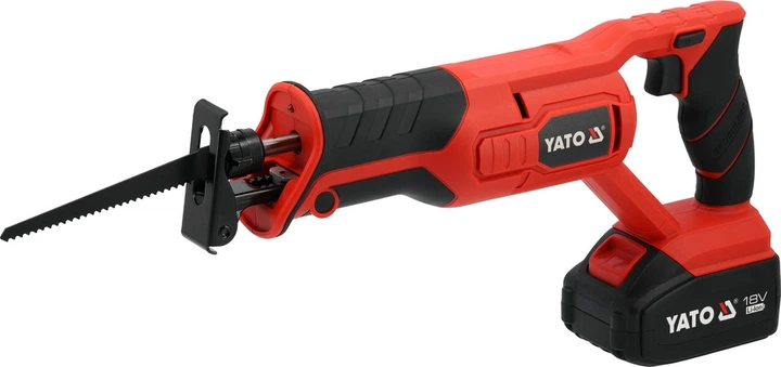 Piła szablastowa akumulatorowa YATO Li-Ion 18 V 4 Ah bezszczotkowa (YT-828151) - obraz 2