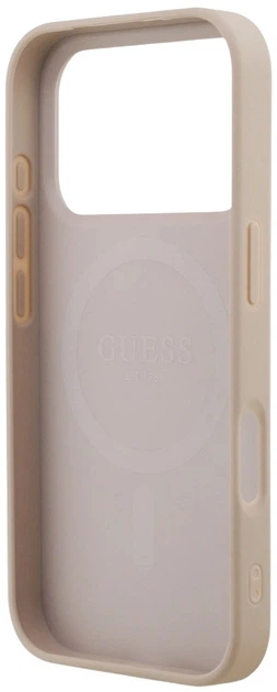 Etui plecki Guess 4G Small Classic Logo MagSafe do Apple iPhone 17 Pro Max Pink (3666339490676) - obraz 6