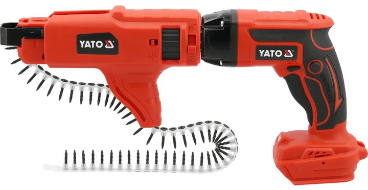 Шуруповерт стрічковий Yato YT‑82076 18 В без акумулятора (5906083116940) - зображення 2