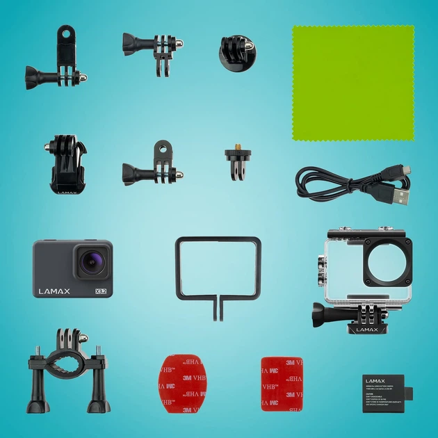 Kamera wideo Lamax X3.2 4K 2” Wi-Fi 12MPx Czarna (LXCAMX32NNNGA) - obraz 8