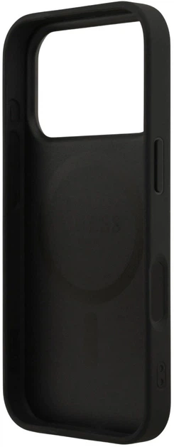 Etui plecki Guess 4G Printed Stripes MagSafe do Apple iPhone 17 Pro Black (3666339491383) - obraz 6
