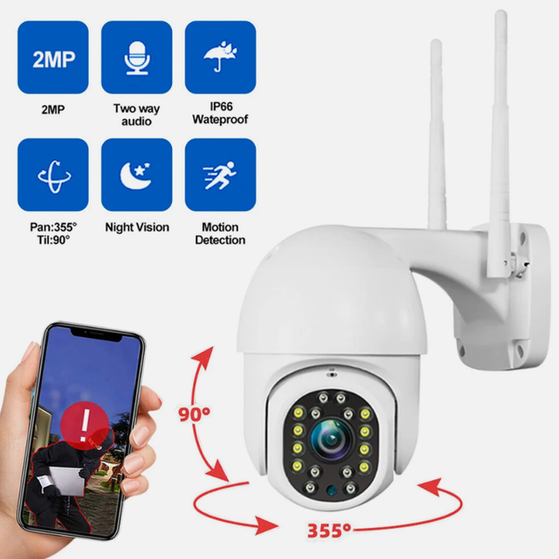 Беспроводная Wi-Fi сетевая камера YOOSEE 1080P 5G - изображение 3