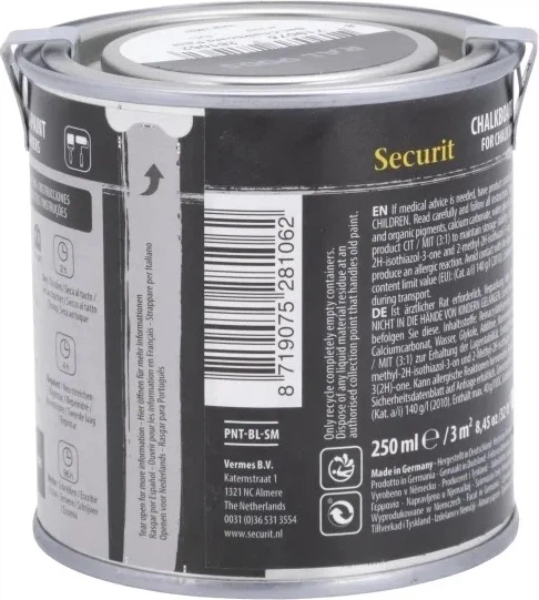 Фарба крейдова Securit акрилова на водній основі Чорна 250 мл (8719075281062) - зображення 4