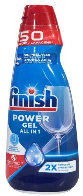 Гель для посудомийної машини Finish All in one, 1 л - Фото 1 Гель для посудомийної машини Finish All in one, 1 л - зображення 1