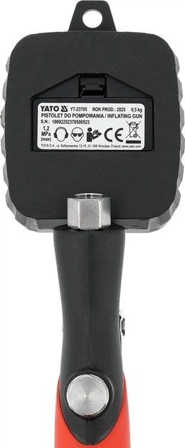 Pistolet pneumatyczny YATO cyfrowy manometr LCD YT-23705 (5906083124471) - obraz 5