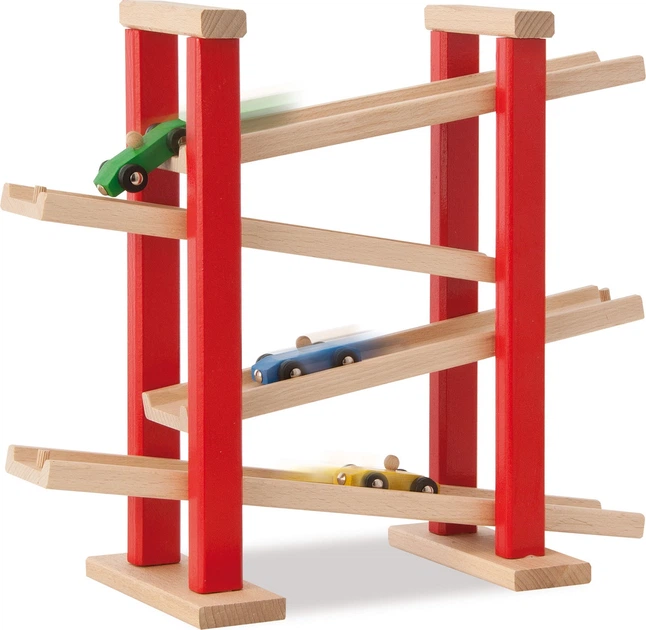 Tor wyścigowy dla niemowląt Eichhorn z 3 samochodami 100027332 (4051902273326) - obraz 2